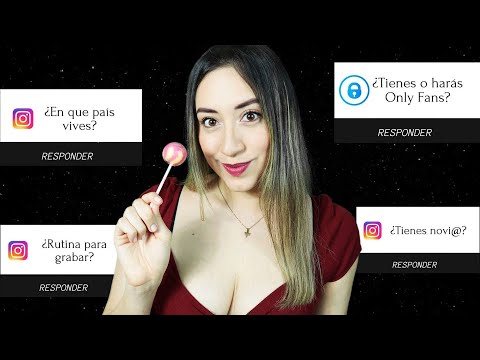 ASMR Respondiendo preguntas y COMIENDO PALETA 🍭Mouth sounds | Asmr en Español