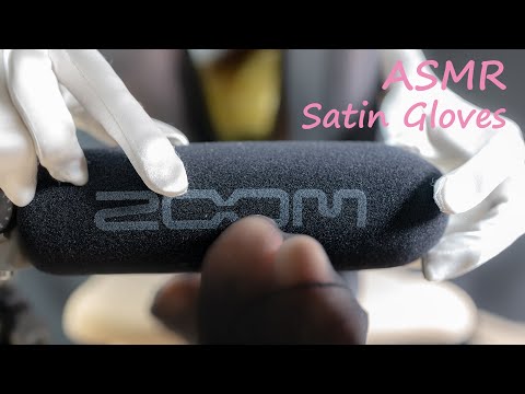 【ASMR】Satin Gloves(White),Pantyhose,Sole,Scratching,Tickle,白いサテン手袋 パンスト くすぐり 足裏マイクスクラッチ💕【4K 60fps】