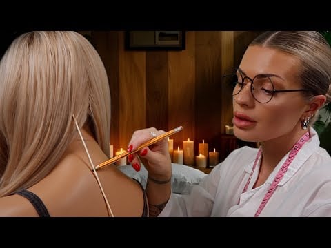 ASMR Doctor Examines Your Back Roleplay 🧡 back scratching, tapping, drawing on you & pencil sounds