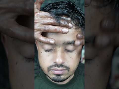 Neck Cracking Champi ASMR Massage By Old School Barber #shorts