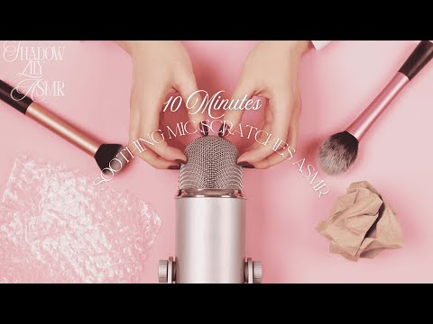 Satisfying Mic Scratching ASMR for Deep Sleep & Stress Relief | 10 Min No Talking