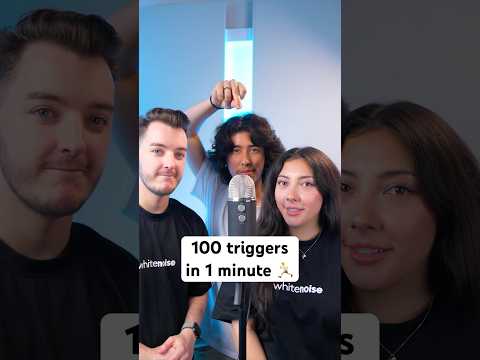 100 triggers in 1 minute 🏃‍♂️ #asmr