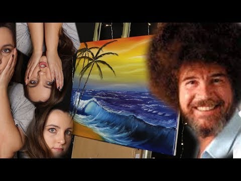 Following A Bob Ross Painting Tutorial...ASMR