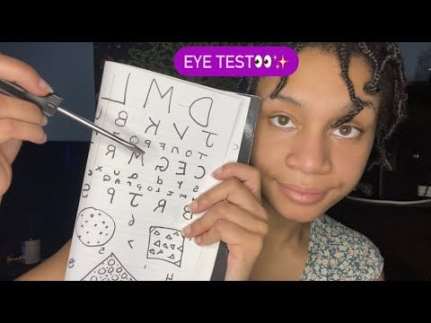 ASMR - Eye Test (Raine)
