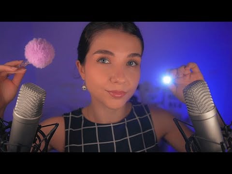 ASMR Visual con Sonidos en Capa (manos, brochas, luz...) 🎧 Layered Sounds ASMR *No talking*