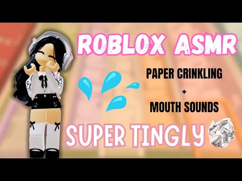 Roblox ASMR - Boba Tea Tower OBBY - Paper Crinkling + Mouth Sounds