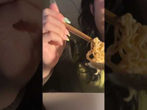 ASMR first mukbang video 🍜 (short version) #asmr #mukbang #ramen