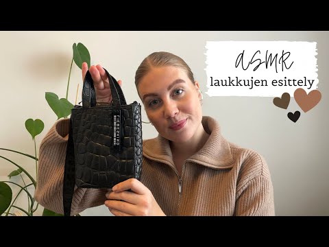 ✨ASMR SUOMI✨ Kuiskailua ja laukuista lähteviä triggereitä👜 (whispering, tapping & trigger sounds)