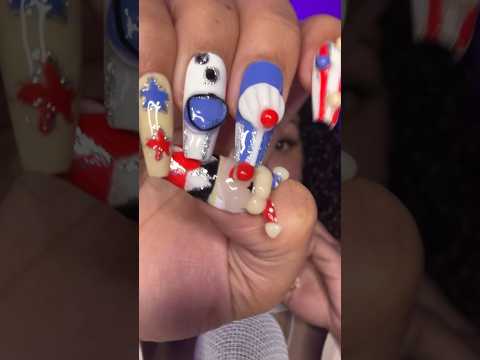 3D Clown nails🫣🫨!?!? #asmr #tingly #nailtapping #asmrsounds #tingles #relax