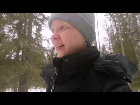 Asmr - Snowshoeing in a Finnish Forest, Voice-over with accent
