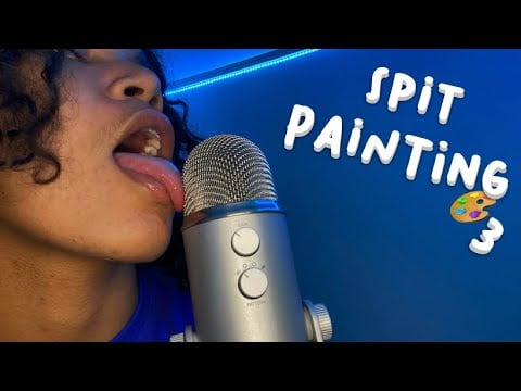 ASMR Fast & Aggressive Spit Painting Mouth sounds for A LOT OF TINGLES 🥵 (guaranteed sleep ✨)