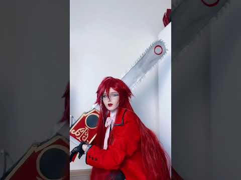 Made Grell’s scythe ♡ #cosplay #grellsutcliff #grellcosplay #blackbutlercosplay #blackbutler