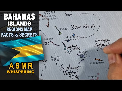 ASMR: The BAHAMAS Islands Map Outline | Key Facts and Highlights | ASMR maps and facts