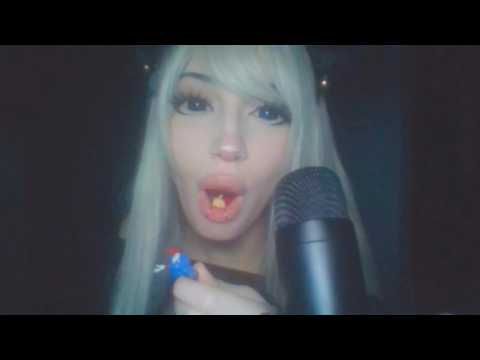 ASMR chewing on random items idk