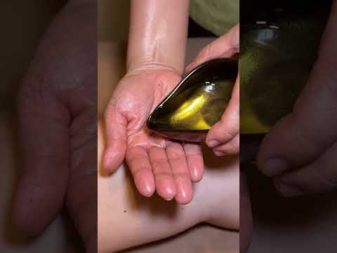 ASMR: Golden Glow in Thailand! ✨ Real Gold Hot Oil Massage #shorts  #asmr