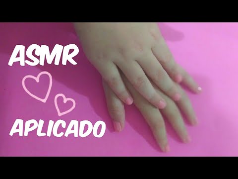 ASMR- APLICADO MANICURE - FAZENDO AS UNHAS DA MINHA IRMÃ