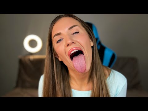 [4k] ASMR Mouth Sounds | Big gum bubbles, lens licking and camera fog