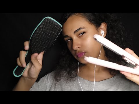 ASMR ROLEPLAY PASSANDO CHAPINHA NO SEU CABELO