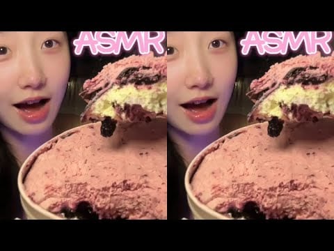 Step into Ke Learning of desserts ASMR, cake chewing sounds audio control ASMR is so satisfying