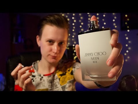 ASMR - Unboxing the Jimmy Choo Man Ice fragrance 😴