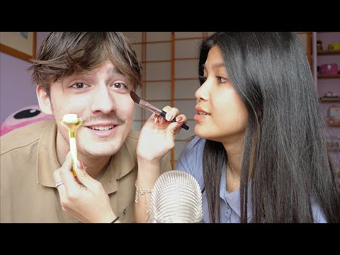 ASMR SKIN CARE ROUTINE FOR MY BOYFRIEND