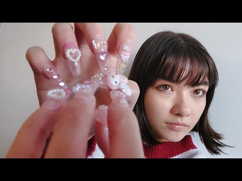 ASMR Nail rubbing and tapping | fast ♡ (no talking)
