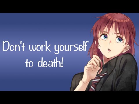 A Pep Talk From Your Older Coworker (ASMR Roleplay) [F4A]