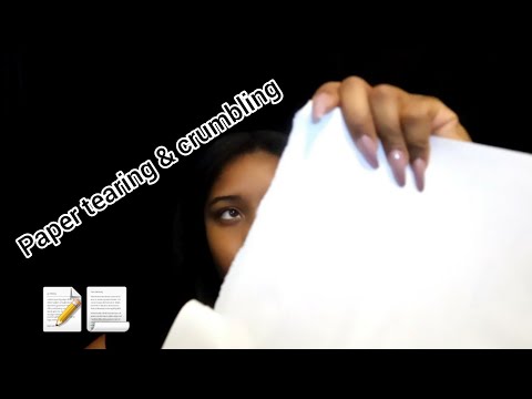 [ASMR] Paper tearing, crumbling & shredding 📃