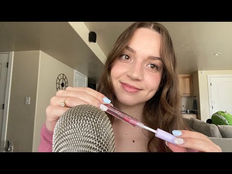 ASMR Satisfying Lip Gloss Sounds 💄✨(clicky whispers) 