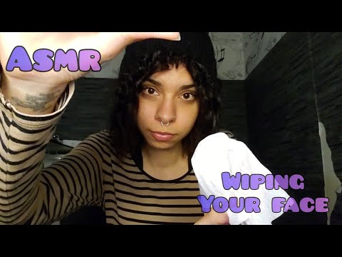 ASMR - Wiping your face 💫