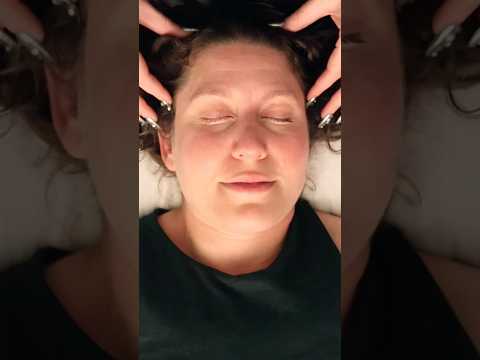 ASMR Tingle Treatment on @ChilibASMR ✨(click link for full vid!)  #asmrfacetouching #asmrhairplay
