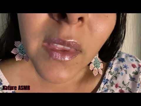 ASMR Unintelligible Whispers up-Close