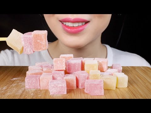 ASMR Turkish Delight Eating Sounds Mukbang