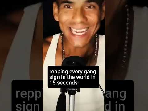 repping every gang sign in the world in 15 secs ASMR