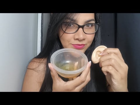 ASMR Lamiendo miel en orejita | ASMR en Español