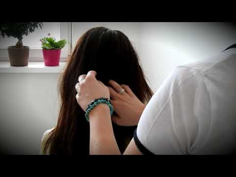 Hair brushing, head scratching*ASMR