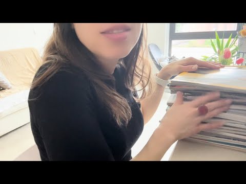 ASMR Roleplay Page Turning, Squeezing, Tapping, Gripping, Whispering