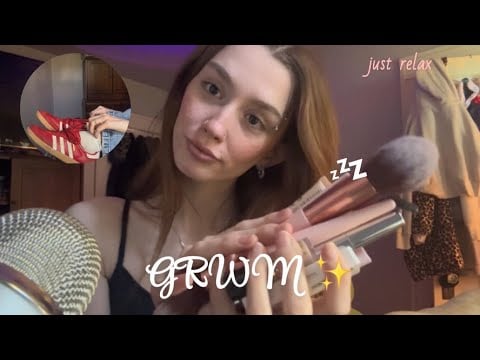 doing my make up and a lil ootd 😇💋(rummaging, mouth sounds, tapping!)