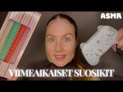 ASMR SUOMI | Viimeaikaiset suosikit | triggereitä, käsiliikkeitä & cupped whispers