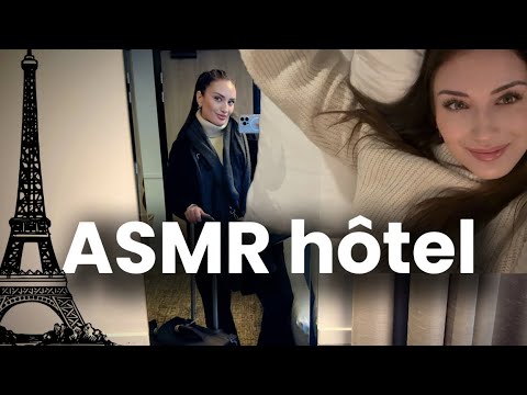 ASMR visite de ma chambre d’hôtel ! 