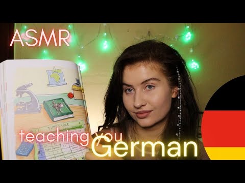 ASMR teaching you GERMAN days & months | show&tell (soft spoken) to make you sleepy 😴 💤