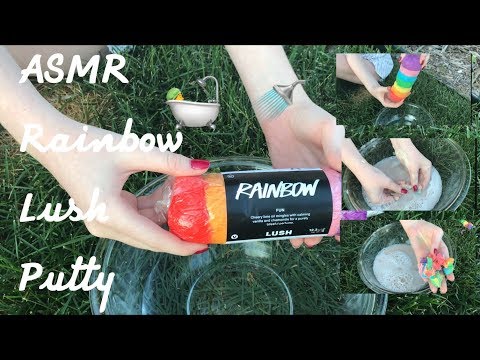 ASMR~ Rainbow Lush Bath Putty Triggers 🌈