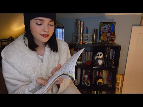 Book Shelf Tour & Bed Time Story 📖 ASMR