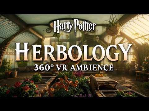 Herbology Greenhouse 🌱 Immersive Harry Potter Ambience | 360º Experience 🪴 Look Around Hogwarts ◈