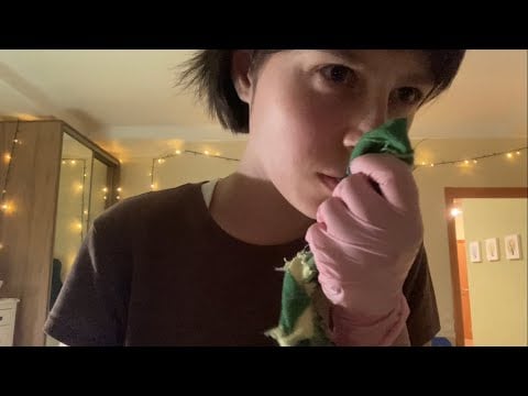 tsa pat down asmr (a little weird)