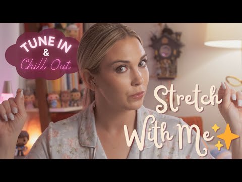 Soft-Spoken Guided Stretch 🌙 Cozy Chat for Relaxation Before Bed😴