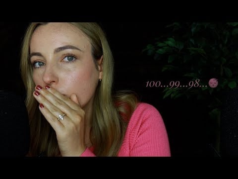 Countdown to Deep Sleep 💤 ASMR Ear to Ear Whisper + Lens Touching