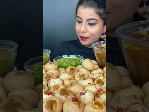 100 Spicy Panipuri Eating Challenge |  Golagappa Eating Challenge |  Street Food ASMR Eating Mukbang