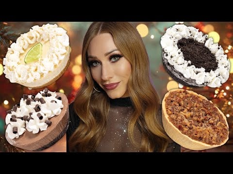 ASMR | *NEW* Thanksgiving CRUMBL PIES!! 🥧 French Silk, Pecan, Cookies & Cream, Key Lime (Mukbang)