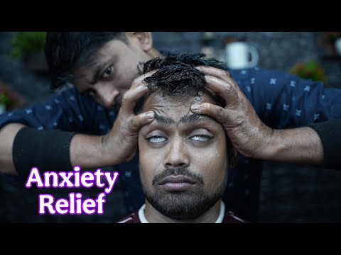 ASMR Head Massage for Anxiety Relief:  Deep Pressure Techniques | Head Scratching & Tapping Massage